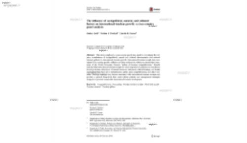 The influence of sociopolitical, natural, and cultural factors on international tourism growth: a cross-country panel analysis